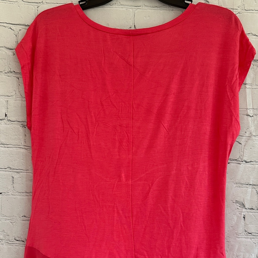 B.L.E.U Faux Studded Women's Salmon Color Top - Picture 7 of 10